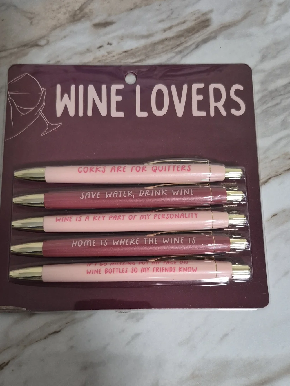 Ballpoint Pen Set - Pink / Rose